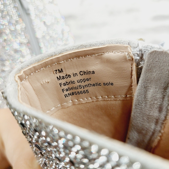 New ABOUND Marysol Rhinestone Embellished Bootie In Silver Rhinestone E259 - Picture 11 of 12